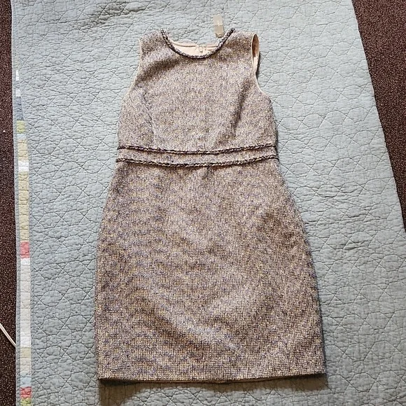 J. Crew Multicolor Tweed Midi Dress - Picture 1 of 12